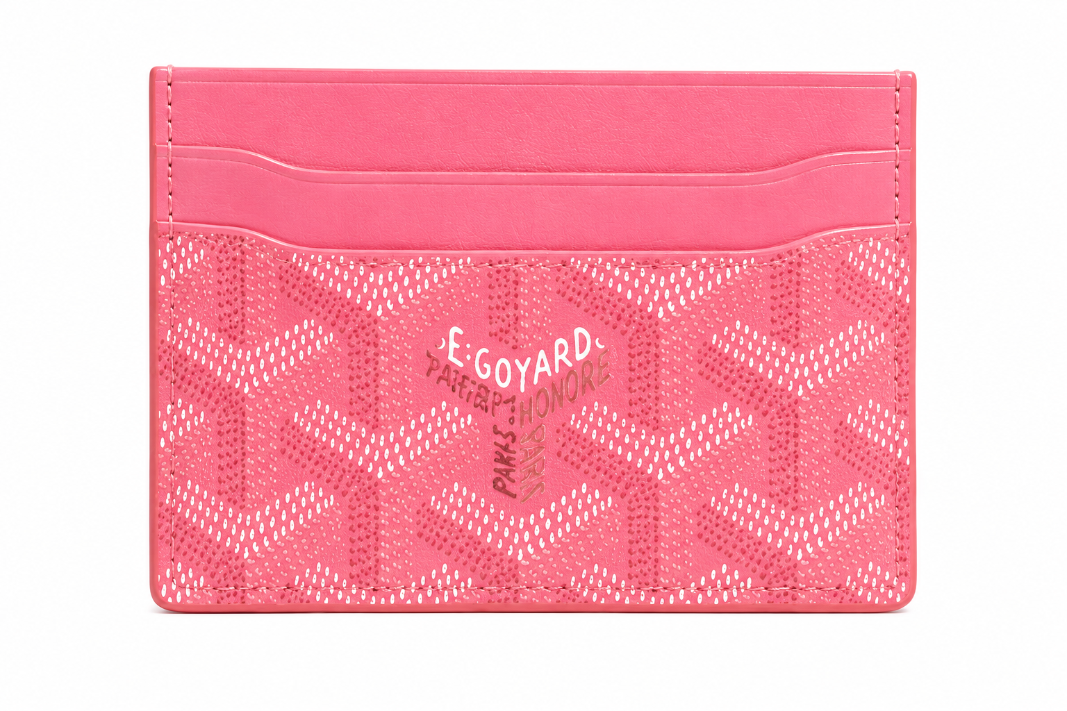 Pink GoYard Card Holder