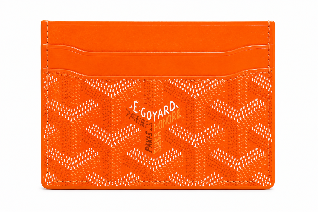 Orange GoYard Card Holder