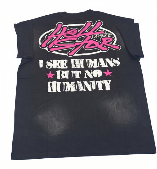 Black Hellstar Records "I See Humans But No Humanity" Graphic t-shirt