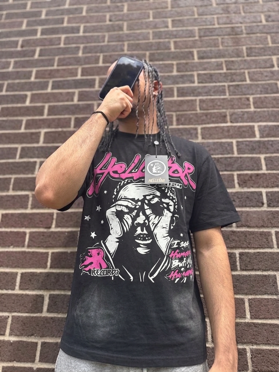 Black Hellstar Records "I See Humans But No Humanity" Graphic t-shirt